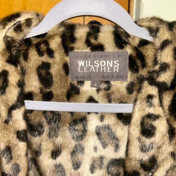 Wilsons Leather Leopard Print Women's Jacket - Picture 9 of 10